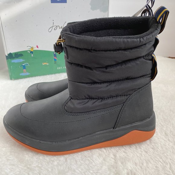 Joules Coniston Women's Rain/Winter Waterproof Boots, Black, Size 8 - Picture 6 of 11